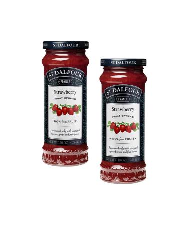 St Dalfour | Strawberry Jam - 2 x 284 Gr | Glass jam jar