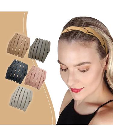 Compact Foldable Headbands - 5-Piece Set Retractable Pocket Hair Bands & DIY Accessories for Stylish Hair Hoops | International Shipping Available - Buy Online on GoSupps.com