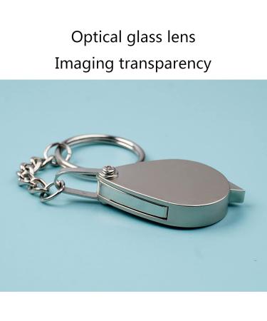 10x Pocket Magnifier Gift Metal Folding Magnifying Glass with Key Chain Jewelry Loupe Lens for Reading Maps Labels Craft Pocket Magnifier Glass Pocket magnifiers for Seniors Small Gift - Buy Online on GoSupps.com