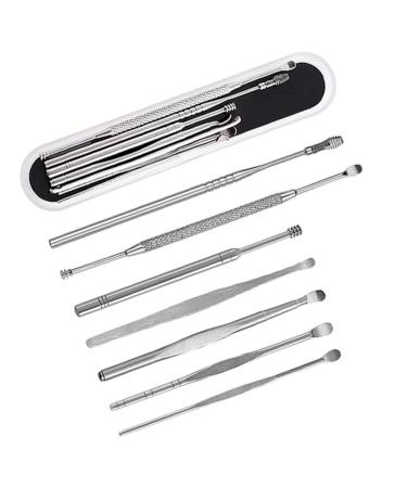 WRITWAA 7pcs Professional Earwax Picker Set Tools Ear Cleaning Kit Easy to Use
