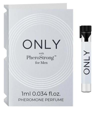 ONLY for Men 1 ml - Extra Strong Sex Pheromones Perfume For Man to Attracted Woman long lasting cologne men - Feromonas para hombre atraer mujeres - Fragances Sampler Travel Size 0.034 oz