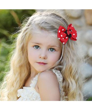 Glitter Mouse Ears Hair Bows Clips - Women's & Girls' Hair Accessories for Costume, Party, Vacation - Halloween & Christmas Decoration - Buy Online on GoSupps.com