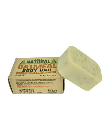 Sam's Natural Oatmeal Body Scrub Soap - Vegan & Cruelty-Free Bar Soap - America's Favorite Natural Body Scrub - Buy Online on GoSupps.com