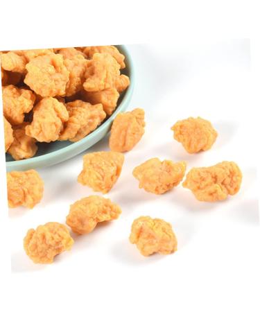UPKOCH 40 Pcs Simulation Popcorn Chicken Simulated Food Model Realistic Chicken Nuggets Chicken Nuggets Model Faux Fried Chicken Pretend Play Kitchen Toy Toys Pvc Desktop Meat Model Child 3X2.5X2CMx4pcs 1 - Buy Online on GoSupps.com