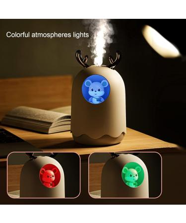 ZJchao 300ML USB Desktop Aroma Diffuser - Colorful Humidifier & Mist Maker for Home Office & Travel - Pink - Buy Online on GoSupps.com