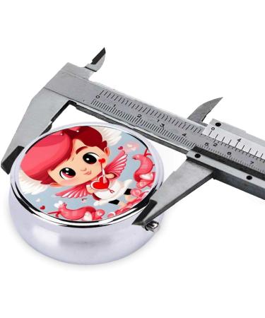 Love Messenger Round Pill Box | 3 Compartment Organizer for Purse & Pocket | Portable Travel Pill Box for International Shipping - Buy Online on GoSupps.com