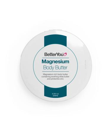BetterYou Magnesium Body Butter - Incredibly Nourishing and Hydrating Formula - Perfect for Dry Areas - Leaves Your Skin Remarkably Supple and Radiant - Absorbs Quickly to Restore Moisture - 6.7 oz - Buy Online on GoSupps.com
