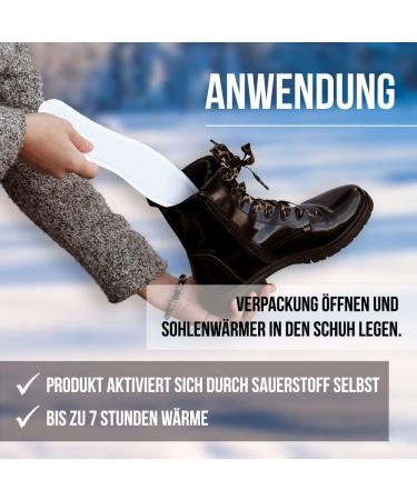 Hello Heat Warm Packs - 5 10 30 Pairs of Shoe Warmers | Instant Heating Insoles for Sizes S & L (36-40 41-45) | 7-Hour Foot Warmers for Boots & Ski Shoes - Buy Online on GoSupps.com