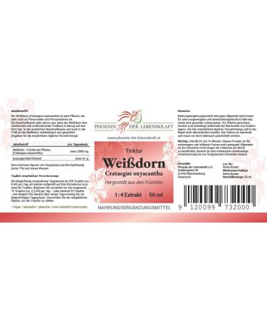 Premium Winding Thorn Tincture 50ml | Crataegus Oxyacantha 1:4 Extract | Vegan & Made in Austria - Buy Online on GoSupps.com