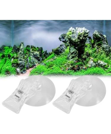 TeHaux 2-Pack Aquarium Sucking Clip - Ideal for Fish & Vegetables | Essential Feeding Tool & Accessories for Aquariums - Buy Online on GoSupps.com