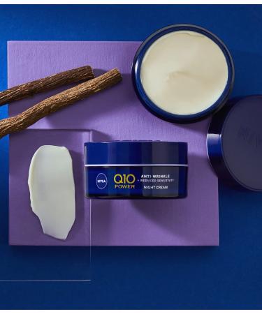 Nivea Q10 Anti-Wrinkle Night Care Cream (2 Pack) - Moisturizing Night Cream with Pure Q10 & Suitian Extract for Sensitive Skin - 50 ml Each - International Shipping Available - Buy Online on GoSupps.com