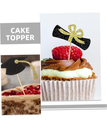 Garneck 10 Sets Cake Insert Top Hat Grad Party Decoration Graduation Cake Toppers Graduation Cake Decors Grad Cupcake Toppers 2024 Graduation Cupcake Toppers Cake Picks Paper Cup Graduate - Buy Online on GoSupps.com