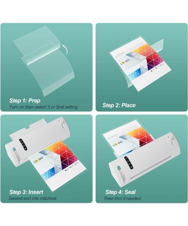 KTRIO Laminating Sheets Holds 8.5 x 11 Inch Sheets 30 Pack 3 Mil Thermal Laminating Pouches 9 x 11.5 Inch Clear Plastic Lamination Sheet Paper for Laminator Round Corner Letter Size 3mil 30Pack - Buy Online on GoSupps.com