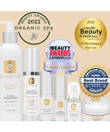 Organic Anti Aging Facial Cleanser, Eye Cream & Face Moisturizer Set - Buy Online on GoSupps.com