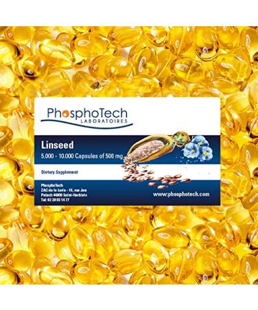 Linseed oil (linseed oil) 500 mg - Boxes of 1,000 or 10,000 capsules - Cartons of 1,000 or 10,000 capsules - Made in France…