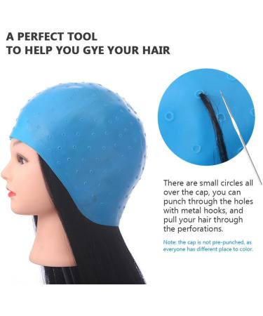 Bonnets en Silicone pour Coloration Capillaire Lot de 2 sets de Bonnets avec Crochets M talliques Taille Unique R utilisables Adapt s pour M ches Pr cises et Teinture  - Buy Online on GoSupps.com