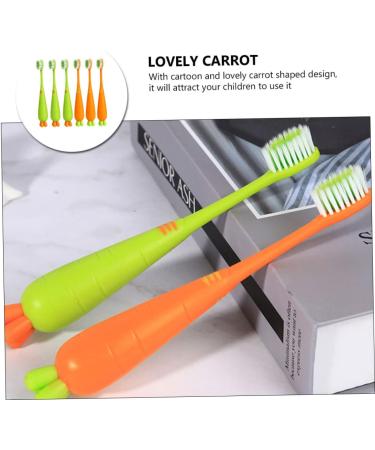 Minkissy 30-Pack Carrot Toothbrushes for Kids - Fun & Colorful Children's Oral Care Travel Brushes - Buy Online on GoSupps.com