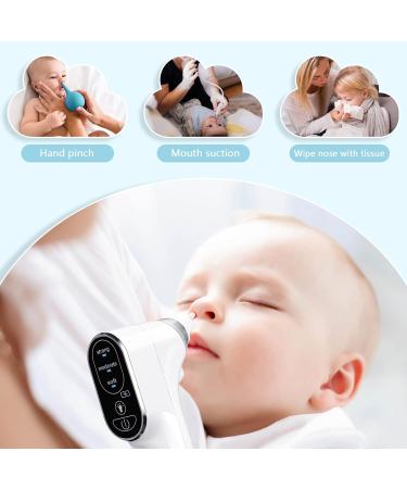 Electric Baby Nasal Aspirator & Ear Wax Remover | 3 Suction Levels | Rechargeable Nose Sucker with LED Light | Suitable for Newborns and Toddlers | 4 Silicone Tips | Bb880-1 - Buy Online on GoSupps.com