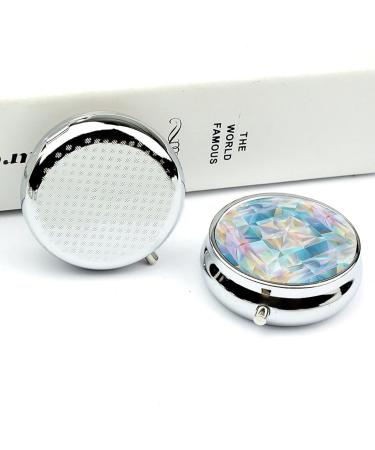 Travel Pill Box with 3 Compartments - Light Blue Portable Pill Organizer for Handbag & Pocket - Ideal for Medicine Storage - Buy Online on GoSupps.com