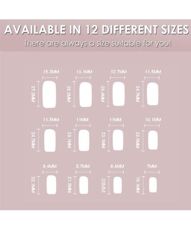 Hot Pink French Flower Press on Nails - 24Pcs Full Cover False Nails with Glue for Women & Girls | Square Stick on Nails - Buy Online on GoSupps.com