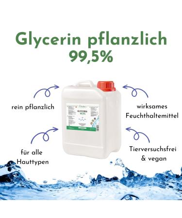 Nakobe Glycerin 99.5% 3000 ml pure pharmacy grade vegan glycerol non-GMO E422 - Buy Online on GoSupps.com