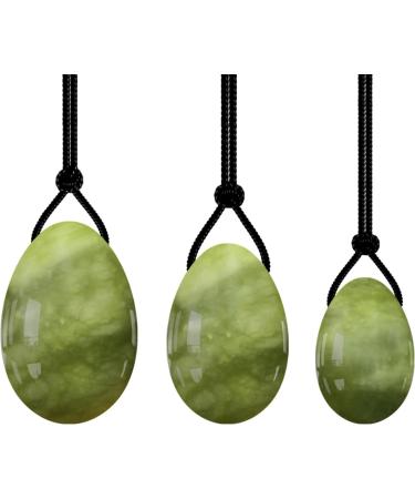 16 Species Yoni Jade Eggs - Natural Crystal Pelvic Floor Training & Massage for Women - Buy Online on GoSupps.com