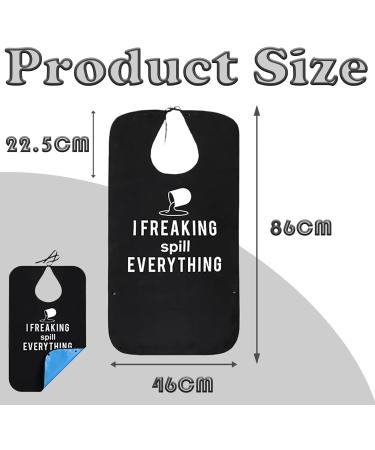 Washable Waterproof Teacup Monogram Bib for Elderly Men and Women - Dining Protector - Buy Online on GoSupps.com