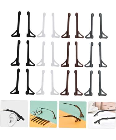 Uonlytech 48 Pairs Silicone Glasses End Lace - Protect Your Glasses with Nerd Wax Glass Holder & Ear Pebbles - Ideal for Kids & Adults - Buy Online on GoSupps.com