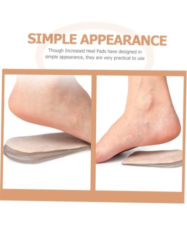 FRCOLOR Height Increase Insoles - Silicone Heel Cushion Pads for Men | 1 Set Orthotic Half Size Shoe Inserts | Invisible Comfort for Sports Shoes - Buy Online on GoSupps.com