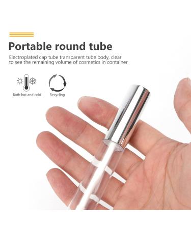 Beaupretty 10pcs 10ml Empty Lip Gloss Tubes - Circular Plastic Lip Bottles for Women (Silver) | International Shipping Available - Buy Online on GoSupps.com
