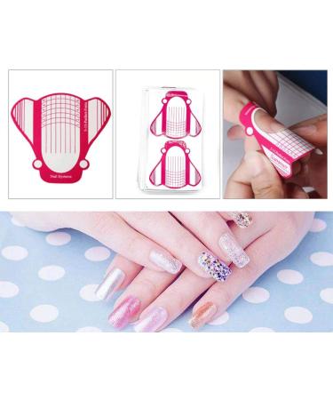 Profico Self-Adhesive Nail Templates for Gel & Acrylic Extensions - 500 Pink Stencils for Perfect Nail Art - Buy Online on GoSupps.com