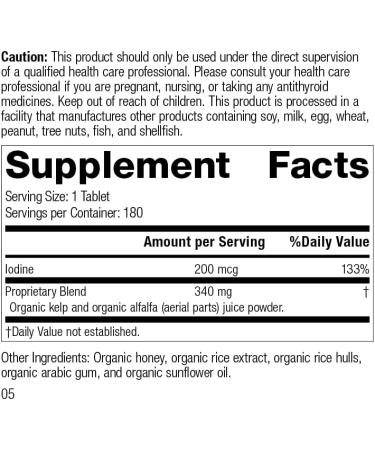 Standard Process Organically Bound Minerals - Nervous System & Thyroid Support - 180 Tablets - Buy Online on GoSupps.com