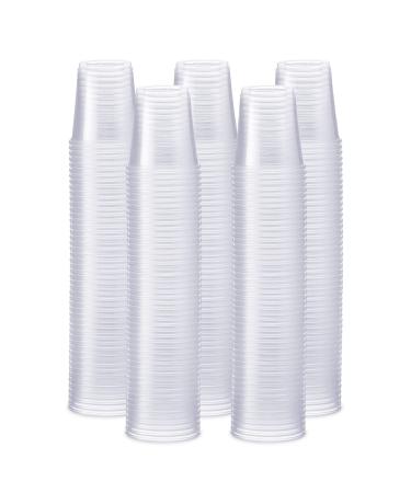 500 Pack 3 oz. Clear Plastic Cups, Small Disposable Bathroom, Espresso, Mouthwash Polypropylene Cups 3 oz. 500 - Clear