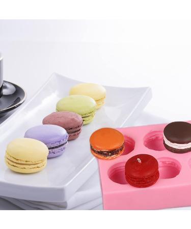 6-Cavity Macaron Shape Silicone Mold for Soap, Chocolate, Candle, Polymer Clay - Burger Hamburger Design - French Dessert Fondant Mould - Buy Online on GoSupps.com