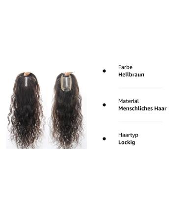 Curly Human Hair Topper | Hand Knotted Clip-On for Women with Thinning Hair - International Shipping Available - Buy Online on GoSupps.com