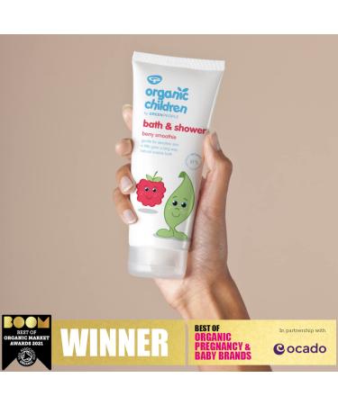 Buy Green People Berry Smoothie Bio-Shower Gel for Children 200ml | Gentle SLS & Paraben-Free Wash Lotion & Foam Bath | Vegan & Animal-Tested Free - Buy Online on GoSupps.com