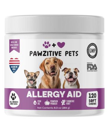 Allergy & Immune Chews for Dogs - Dog Supplement - Omega-3 & Quercetin & Pumpkin Powder