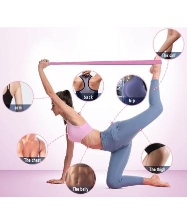 Resistance Bands for Women & Men - Fabric Exercise Bands for Workouts & Pull-Up Assistance in Gray Pink & Purple - Buy Online on GoSupps.com