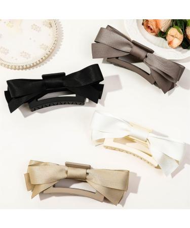 Limtula Delicate Ribbon -Style Claw Clip Hair Clip Sweet Girls y -Style Large Ribbon Balletcore Black on black - Buy Online on GoSupps.com