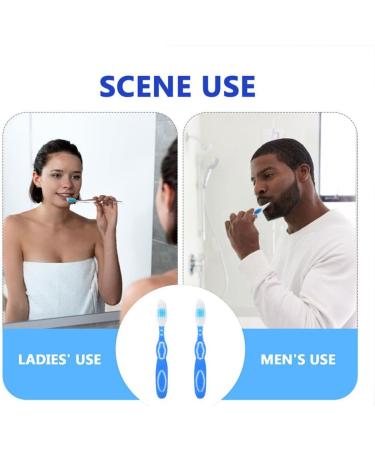 Beavorty 6-Piece Soft Toothbrush Set - Big Head Gentle Bristles for Travel & Home Use | Ideal for All Ages - Buy Online on GoSupps.com