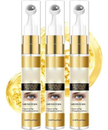 S rum contour des yeux l'acide hyaluronique et l'extrait de caf ine s rum pour les cernes et les poches cr me anti- ge pour un regard plus jeune 3pcs