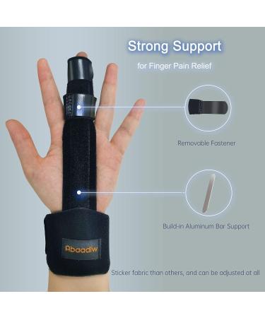 Trigger Finger Splint 2 Pcs, Adjustable Index Finger Splint, Finger Splint Middle Finger, Ring Finger Splint, Pinky Finger Splint,Hand Brace