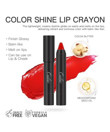 Oulac Magenta Lipstick - Hydrating Lip Balm & Cheek Tint | Juicy Pink Lip Color & Blush Kit (04) - Buy Online on GoSupps.com