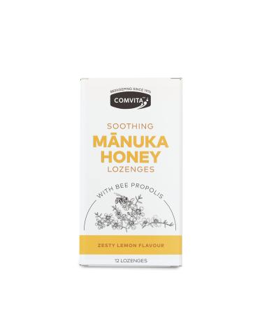 Pacific Resources International Manuka Honey Lozenges with Propolis UMF 10+, Soothing Lemon & Honey, 20 Lozenges