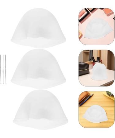 Bonnet M ches Silicone R utilisable Blanc Casquette Coloration Cheveux sans Perforation avec Trous Pr form s Outil Coiffure Professionnel pour Salons et Usage Domestique - Buy Online on GoSupps.com