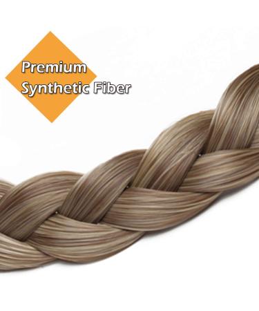 Buy Silk-Co Women's 3 Strands Blonde Hair Band | Elastic Braided Headband for Weddings & Vintage Styles - Buy Online on GoSupps.com