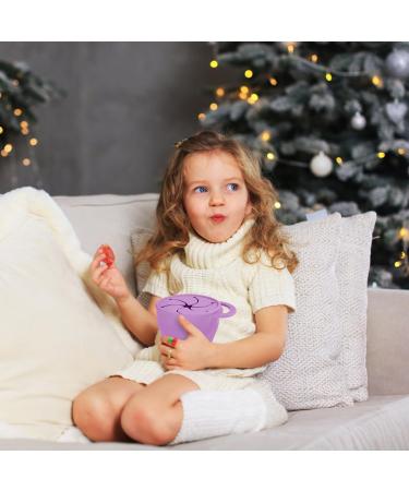 Vicloon Collapsible Silicone Baby Snack Cup - Non-Spill Snack Pot for Toddler with Lid - Purple - Buy Online on GoSupps.com