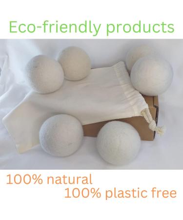 Tumble Dryer Balls - Save on Fabric Conditioner with Our Dryer Balls - Wool Dryer Balls Handmade with New Zealand Wool (Pack of 6 Balls) - Buy Online on GoSupps.com