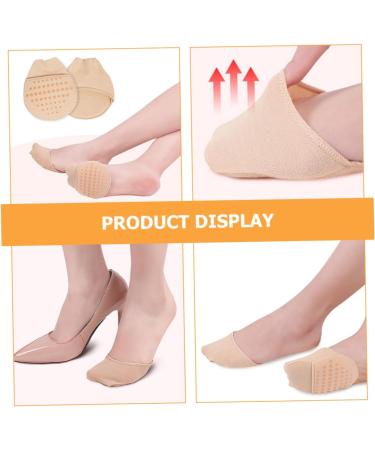 NOLITOY Women's Forefoot Socks - 4 Pairs Dressy Half Toe Liner Cushion Insoles for High Heels - Breathable Cotton Foot Pads - Buy Online on GoSupps.com