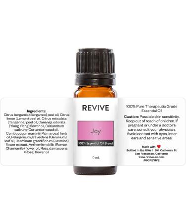 Joy Essential Oil Blend | 100% Pure Therapeutic Grade | REVIVE Essential Oils for Diffuser Aromatherapy Massage Skin & Hair Care - Buy Online on GoSupps.com